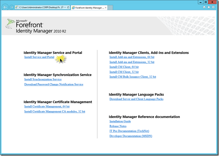 Configuring SharePoint 2013 for the Forefront Identity Manager 2010 R2